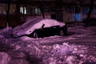 Снегопад накрыл Уссурийск
