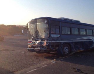 Иномарка врезалась в пассажирский автобус под Уссурийском
