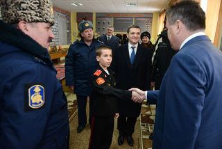 Губернатор ознакомился с работой Суворовского училища в Уссурийске