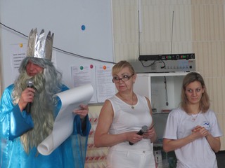 Дед Мороз в образе Нептуна посетил детвору в Уссурийске