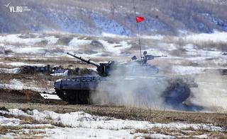 танкисты пятой армии выявили лучших в рамках соревнований «Танковый биатлон-2015»