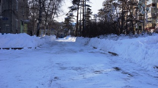 Информация по расчистке тротуаров в Уссурийске на 25 января