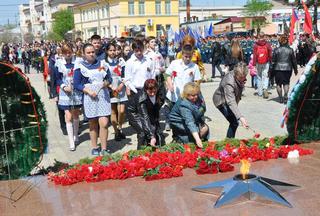 Митинг, посвященный 71-ой годовщине Победы в ВОВ, состоялся в Уссурийске