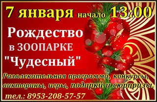 Рождество приходит в зоопарк 