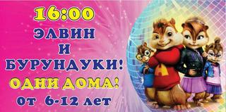 Элвин и Бурундуки. Одни дома