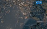 Двор в Уссурийске залило грязными ливневыми водами 