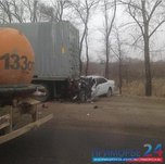 В Уссурийске водитель Тойоты выжил в серьезном ДТП (ФОТО, ВИДЕО) 