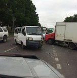 Грузовик и микроавтоубс столкнулись в Уссурийске