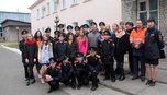 В Уссурийске транспортные полицейские встретились с суворовцами и школьниками