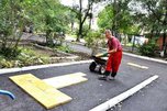В Уссурийске благоустраивают дворовые территории