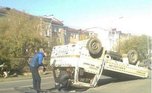 Грузовик перевернулся в Уссурийске