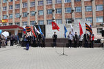Митинг, посвященный 77-летию Победы, прошел на привокзальной площади Уссурийска
