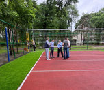 Обновленная волейбольная площадка открылась в Уссурийске