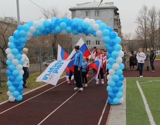 Всероссийская акция « Спортивный лонгмоб « Сочи 2014»» прошла в Уссурийске