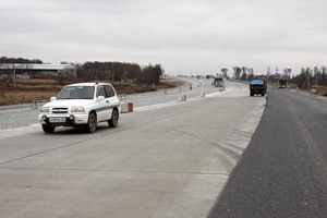Новый участок дороги «Владивосток–Уссурийск» начнут асфальтировать в мае