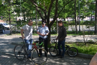 Сотрудники полиции Уссурийска провели профилактическое мероприятие «Береги велосипед»