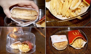 Шестилетний бургер и картофель фри из McDonald’