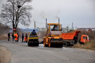 Ремонт дорог в Уссурийске продолжается