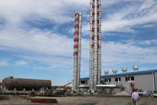 Строительство газовой котельной на улице Раковской выполнено наполовину