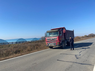 В округе проведен рейд по соблюдению весового контроля большегрузами