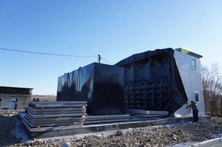 В Пуциловке продолжается строительство нового комплекса очистных сооружений