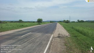 Асфальтирование дороги ведут в селе Корсаковка